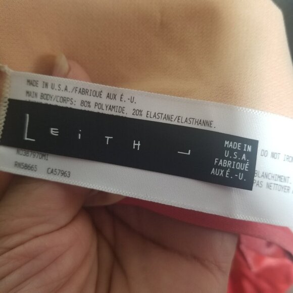 NWT Nordstrom Leith Women's One-piece Coral Glow Swimsuit Sz L - Picture 4 of 5